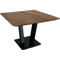 FineBuy Couchtisch quadratisch 60x60 cm Akazie Massivholz · Moderner Industrial Wohnzimmertisch mit Metallgestell · Handgefertigt · Natürlich & stabil