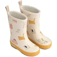 Liewood Gummistiefel Mason Thermo Rainboot Kinder Cats And Dogs / Sandy-Schuhgröße 30