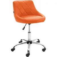 CLP Arbeitshocker Lazio orange/Kunstleder
