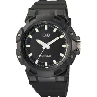 Q&Q Analoge Sport-Armbanduhr V40A-001VY, 46 mm, 10 ATM wasserdicht für Schwimmen & Wassersport