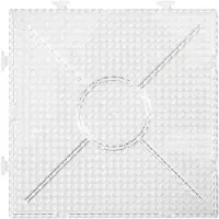Nabbi Foto-Birnen-Grundplatte, transparent, quadratisch, 15 x 15 cm, 2 Stück.