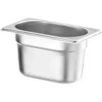 Hendi Gastronorm Behälter 1/9 100 mm Edelstahl Budget Line