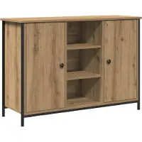 vidaXL Sideboard Artisan-Eiche 100 x 35 x 70 cm