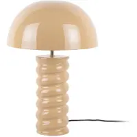 Leitmotiv - Tischleuchte Gracio - Sanftes Braun - Ø30cm Tischlampe - Nachttischlampe, Wohnzimmer, Schlafzimmer
