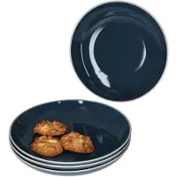 MamboCat 4er Set Dessertteller Linus Blau - 403954