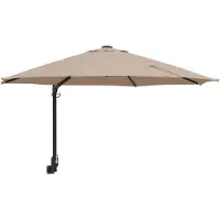 vidaXL Garten-Sonnenschirm Taupe 248 x 248 x 148 cm