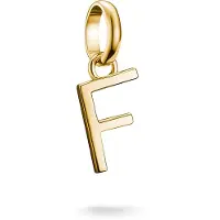 Thomas Sabo Charm-Anhänger Buchstabe F Connect vergoldet