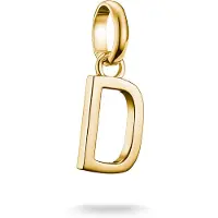 Thomas Sabo Charm-Anhänger Buchstabe D Connect vergoldet