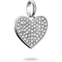 Thomas Sabo Charm-Anhänger Pavé Herz Connect Silber