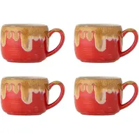 Bloomingville Sheen Tassen rot 4er Set