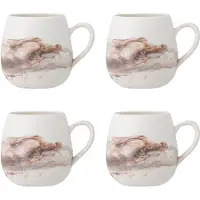 Bloomingville Lyre Kop, Brun, Steingut 4 Stk