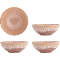 Bloomingville Darlene Schalen rosa 4er Set