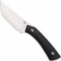 Bestech STEP BFK06A Satin D2, Black G10, Fahrtenmesser