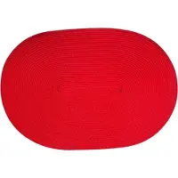 Continenta Tischset oval kirschrot 45x31cm