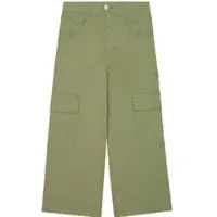 United Colors of Benetton Stoffhose 4L2VCE040 Grün Wide Leg