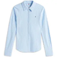 Tommy Hilfiger Damen Hemd 1985 Slim mit Spitzkragen, Mehrfarbig (Ithaca STP/Vess