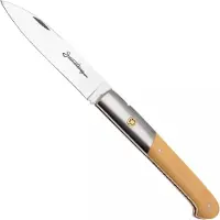 Laguiole En Aubrac Sauveterre Boxwood, Matt Stainless Bolster, Mosaic Pin, Taschenmesser, 11 cm