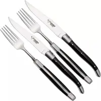 Laguiole En Aubrac CCF99EBIHL 4-teiliges Besteckset, Ebenholz
