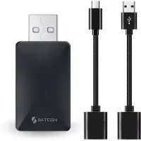 Siltcon CarPlay Adapter 2-in-1 – Wireless Android Auto mit USB-A/C-Kabel