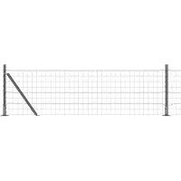 vidaXL Euro-Zaun mit Betonsockel 25 x 0,6 m PVC-beschichteter Stahl