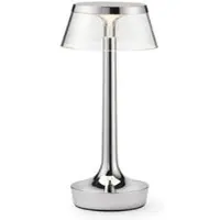 Flos Bon Jour Unplugged LED-Tischleuchte mit Akku-Chrome