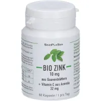 SinoPlaSan Bio Zink 10 Mg Aus Guavenblatt Mit Bio Vit.c Hkp 60 St