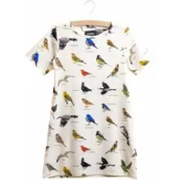 Snurk T-Shirt Kleid Bird Watching Kinder Weiß-Größe 104