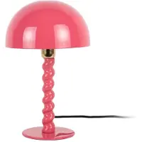 Leitmotiv - Tischleuchte Prisa - Leuchtendes Rosa - Ø25cm Tischlampe - Nachttischlampe, Wohnzimmer, Schlafzimmer