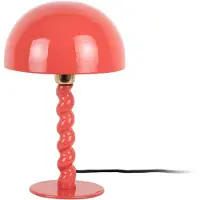 Leitmotiv - Tischleuchte Prisa - Scharlachrot - Ø25cm Tischlampe - Nachttischlampe, Wohnzimmer, Schlafzimmer