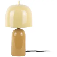 Present Time - Tischleuchte Rico - ockerfarben - Ø20cm Tischlampe - Nachttischlampe, Wohnzimmer, Schlafzimmer