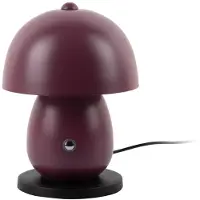 Leitmotiv - Tischleuchte Mono Led - Dunkelviolett - Ø14cm Tischlampe - Nachttischlampe, Wohnzimmer, Schlafzimmer