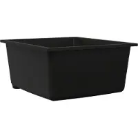 vidaXL Küchenspüle Schwarz 38 x 44 x 20 cm Granit