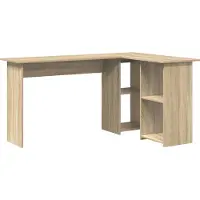 vidaXL Schreibtisch Sonoma-Eiche Holzwerkstoff 142 x 102 x 73 cm