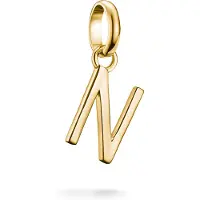 Thomas Sabo Charm-Anhänger Buchstabe N Connect vergoldet