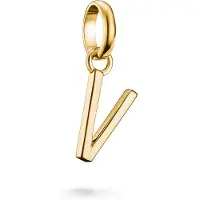 Thomas Sabo Charm-Anhänger Buchstabe V Connect vergoldet