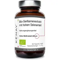 Kenay Selen Bio-Senfsamenextrakt mit hohem Selenanteil | 60 St Weichkapseln