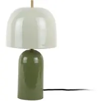 Present Time - Tischleuchte Rico - Dschungelgrün - Ø20cm Tischlampe - Nachttischlampe, Wohnzimmer, Schlafzimmer