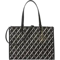 Armani Exchange für Damen. XW000927AF17155MC043 Drucktasche schwarz (OSFA), Lässig, Polyester