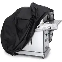 Hurtel Waterproof grill cover, bicycle cover, bicycle cover, garden furniture cover, XXL cover, black