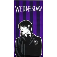 Wednesday Mikrofaser Handtuch, Lila/Schwarz