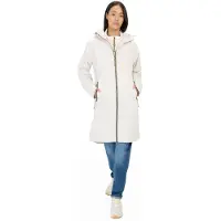 Camel active teXXXactive Funktionsmantel mit Kapuze in Perlweiß | Gr.: 34