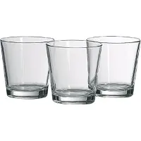 Bormioli Rocco Set von 3 Wassergläsern, Sestriere, Glas, Klar, 24cl