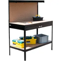 HTI Werkbank Havel 1 mit Schublade und Ablage, 120 cm breit, 150 cm hoch