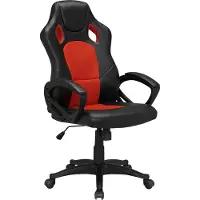 HTI Drehstuhl Schwarz-Rot Daytona