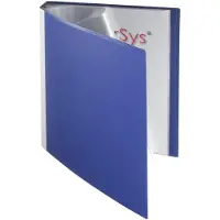 FolderSys Sichtbuch DIN A4, 40 Hüllen blau