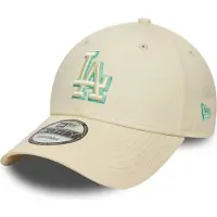 New Era MLB Los Angeles Dodgers Team Outline 9Forty Cap Beige || Größe OSFM/Men