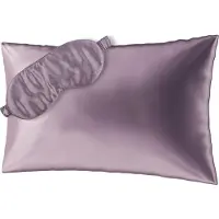 Ailoria BEAUTY SLEEP SET Silk Zipper Pillowcase (40x60) (purple) with eye mask