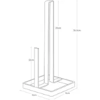 Yamazaki Küchenrollenhalter Tower Silver