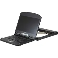 Aten CL3800NW ES Kurze Dual-Rail 18,5"-LCD-Konsole (USB HDMI DVI VGA) ES-Layout