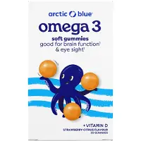 Arctic Blue Omega-3-Gummis DHA + EPA mit Vitamin D3 30 St Gummibärchen